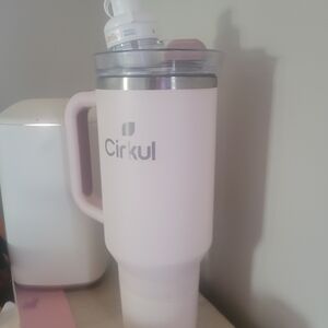 Cirkul Pink Water Bottle with Lid